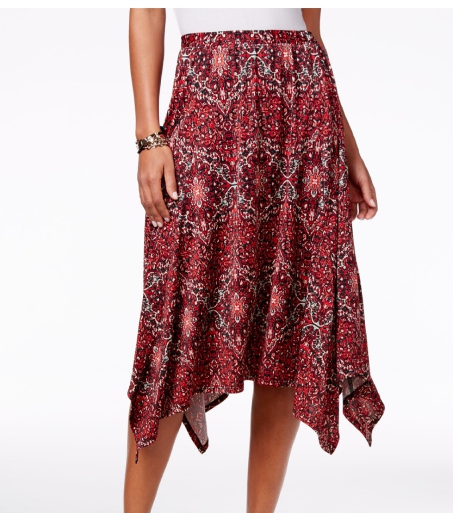 NY collection | Red handkerchief skirt
